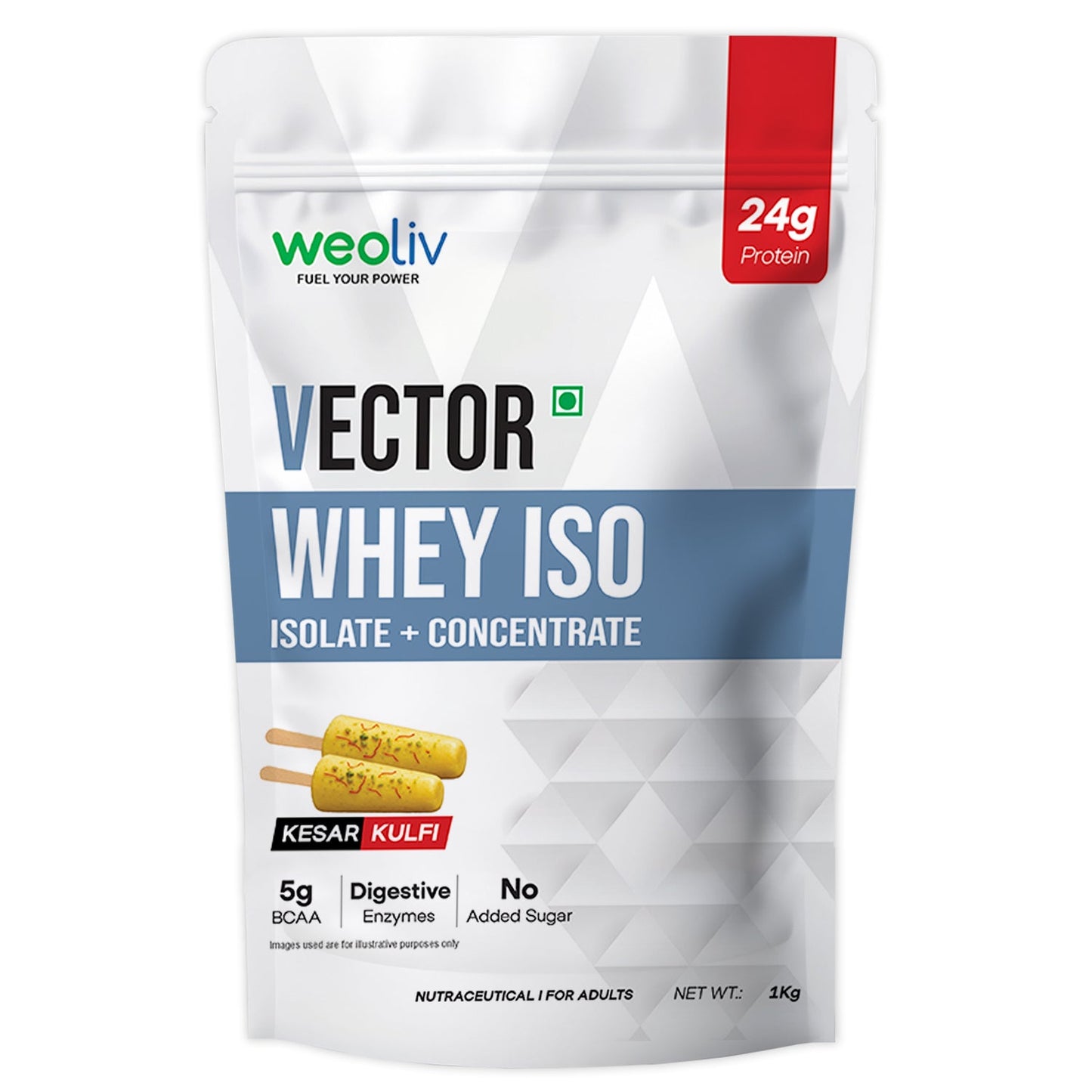 Vector Whey Protein Isolate & Concentrate 1kg Weoliv