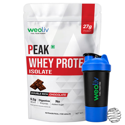 Weoliv Peak Whey Protein Isolate with Free Shaker
