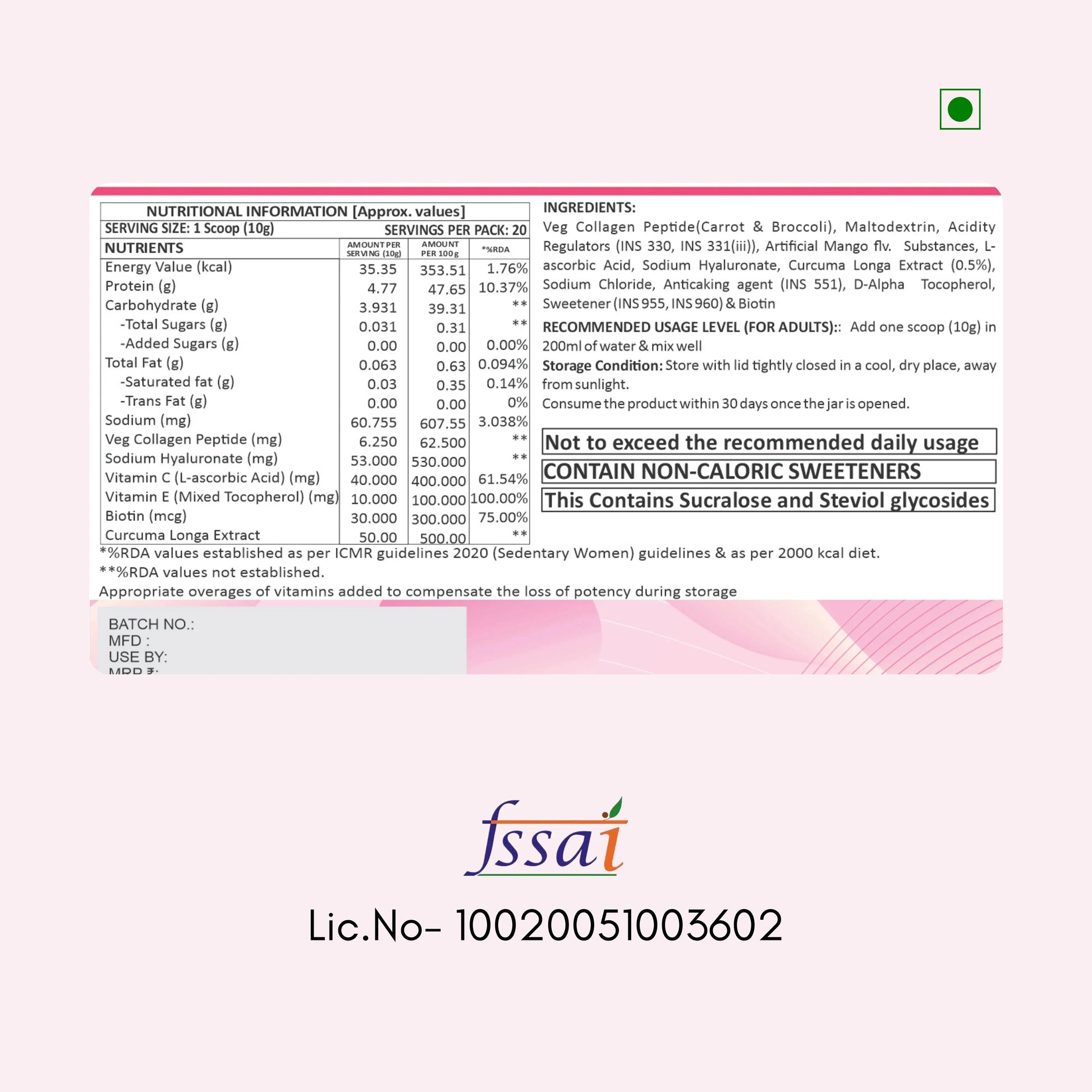 Veg Collagen Weoliv