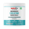 Weoliv Micronised Creatine Monohydrate Powder (100g, 33 Servings) | Unflavoured | Pure Creatine for Muscle Gain, Strength & Recovery | Rapid Absorption Pre/Post Workout Supplement for Men, Women & Athletes