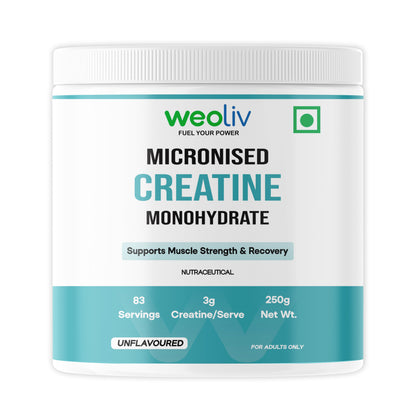 Weoliv Micronised Creatine Monohydrate Powder Weoliv