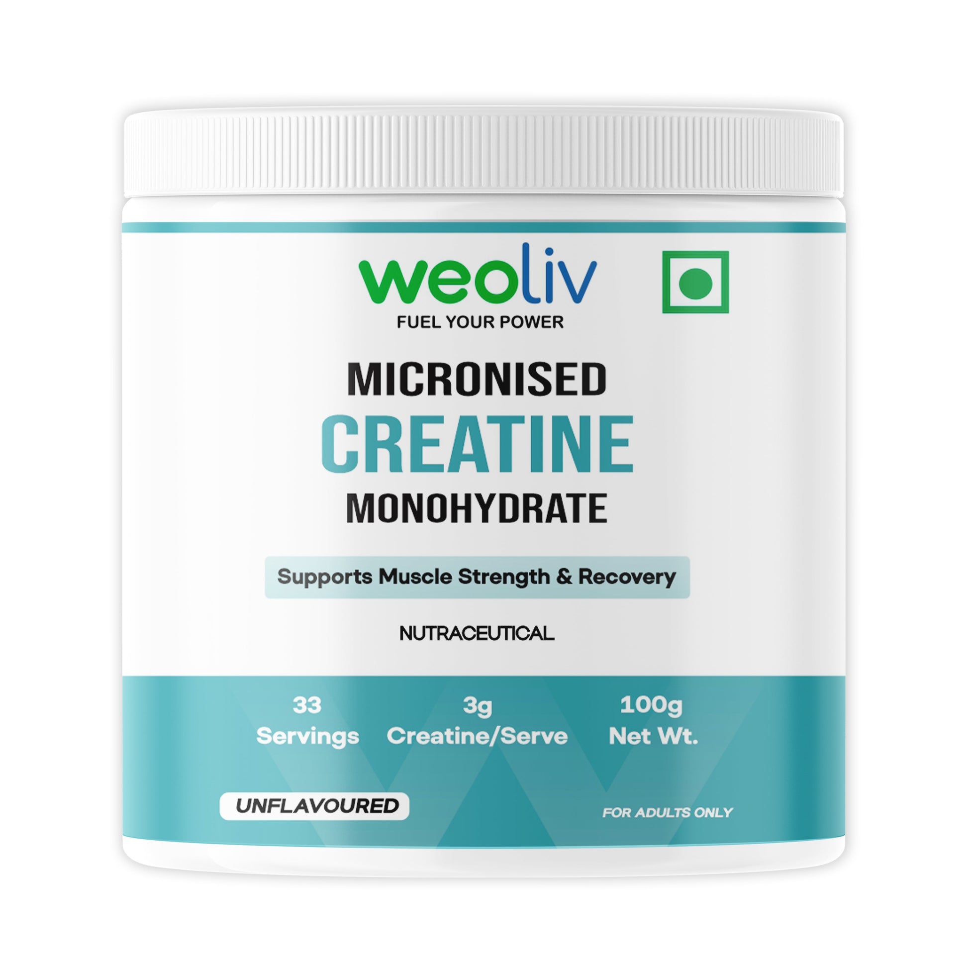Weoliv Micronised Creatine Monohydrate Powder Weoliv