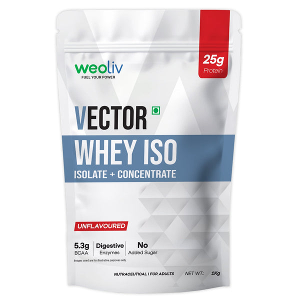 Vector Whey Protein Isolate & Concentrate 1kg Weoliv