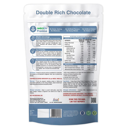 Weoliv Vector Whey Protein Isolate & Concentrate