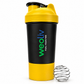 Weoliv 2-in-1 Shaker with Protein Compartment & Stainless-Steel Mixing Ball – 550 ml