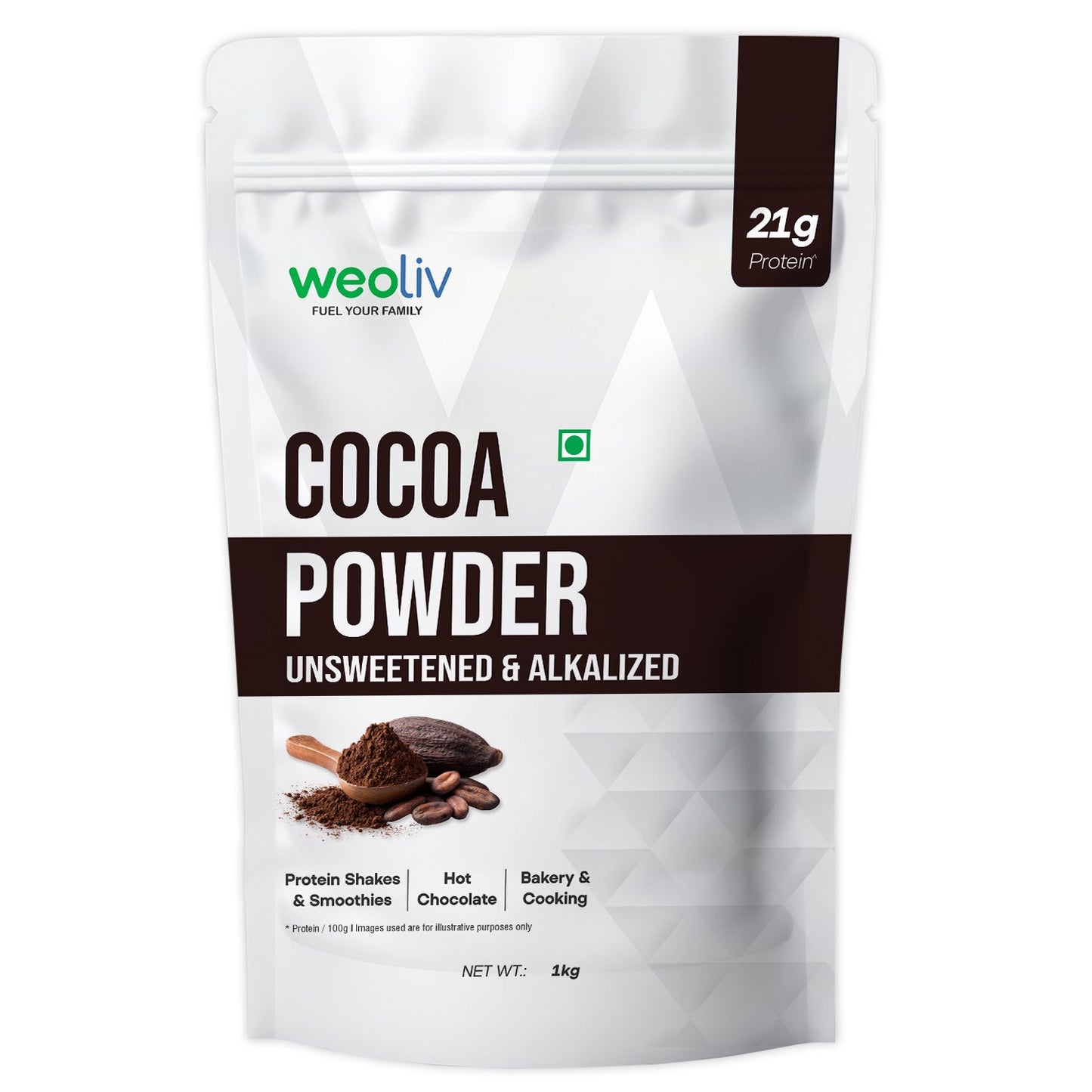 Weoliv Pure & Natural Unsweetened Cocoa Powder Weoliv