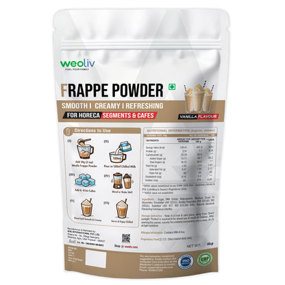 Weoliv Frappe Powder for Milkshakes & Cold Coffee 5Kg