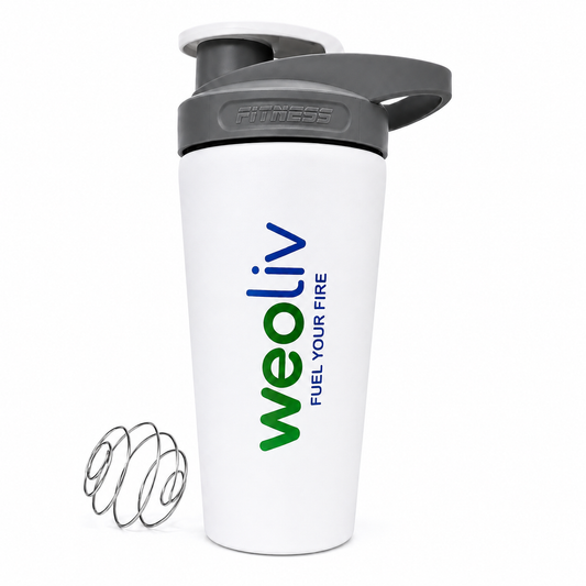 Weoliv Stainless Steel Gym Shaker Bottle, 100% Leakproof, 750 ml