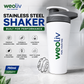 Weoliv Stainless Steel Gym Shaker Bottle, 100% Leakproof, 750 ml