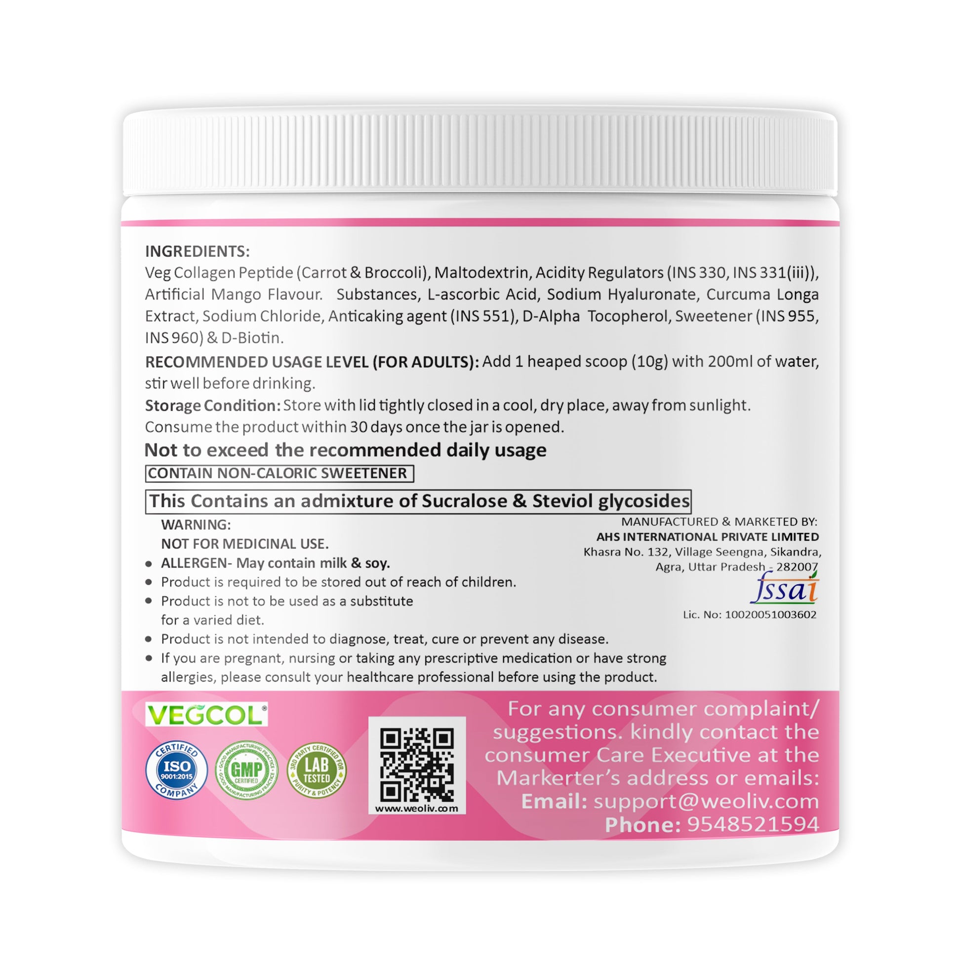 Weoliv Veg Collagen Weoliv