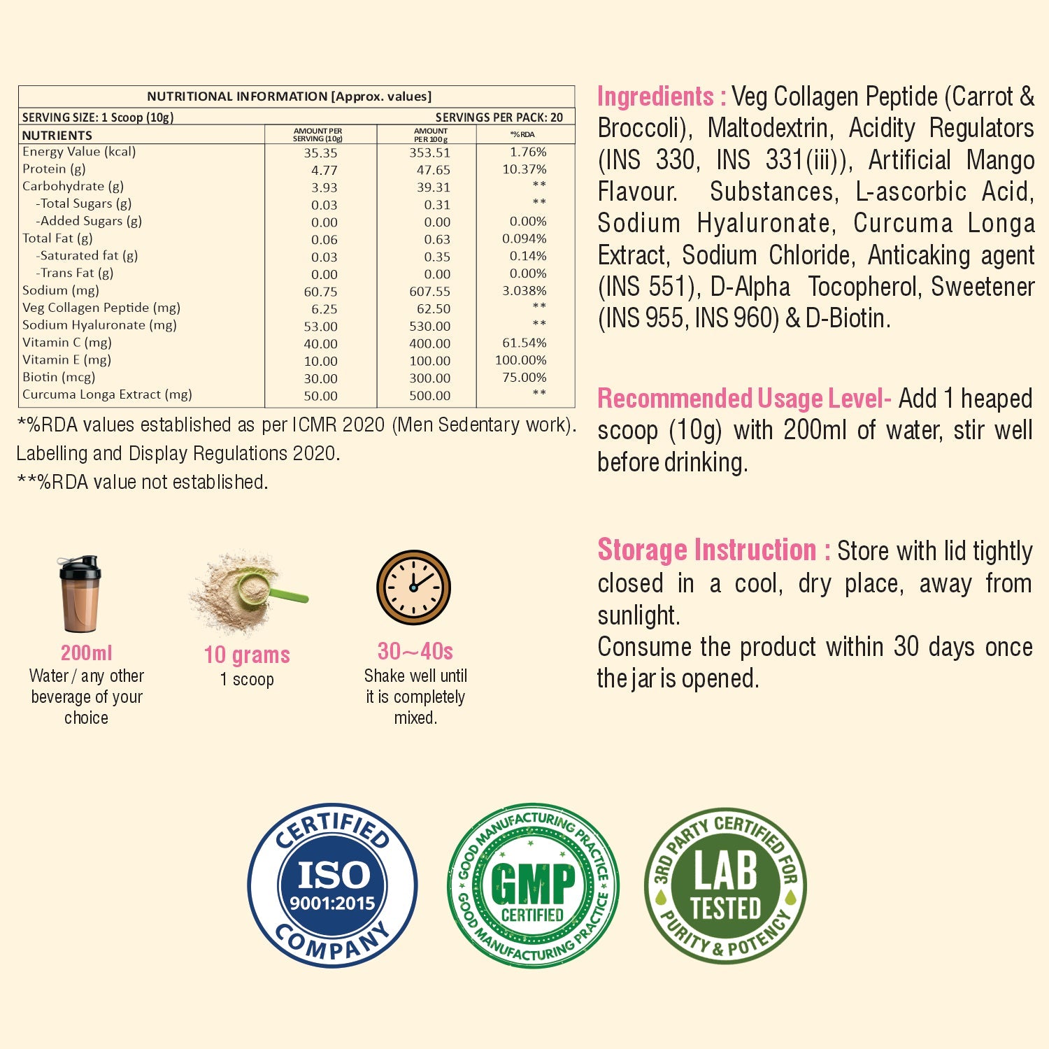 Weoliv Veg Collagen Weoliv